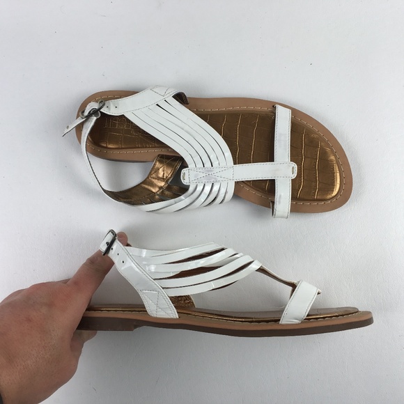 Clarks Shoes - Clarks White Sandals D2116459